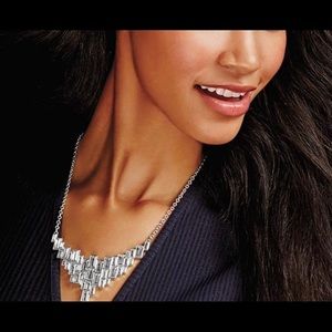 CASCADING BAGUETTES COLLAR NECKLACE